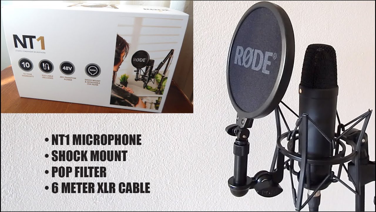 Rode NT1-A Complete Recording Solution, Reflection Filter & Tripod
