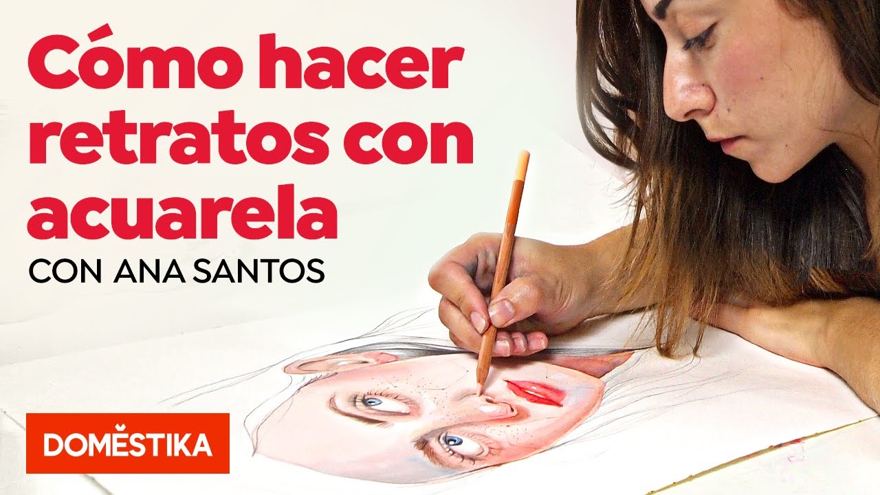 Retrato ilustrado en acuarela - Curso Online de Ana Santos - Domestika