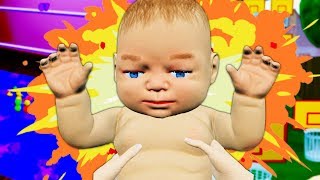 COMPLETING ALL THE ROBO BABY CHALLENGES! (Mother Simulator Funny Gameplay) screenshot 3