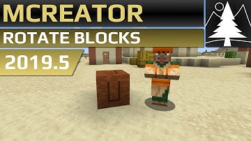 MCreator Tutorial: How to rotate a block using procedures | 2019.5