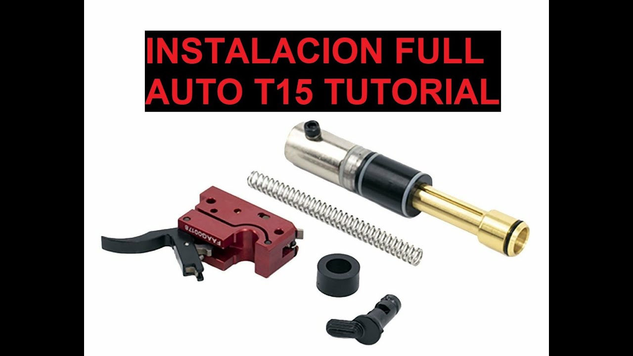 T15 FULL AUTO INSTALL FIRST STRIKE MAGFED PAINTBALL GOTCHA ESPAÑOL