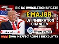 🚨 Breaking Update: 5 Major U.S. Immigration Changes Now in Effect Across the Country