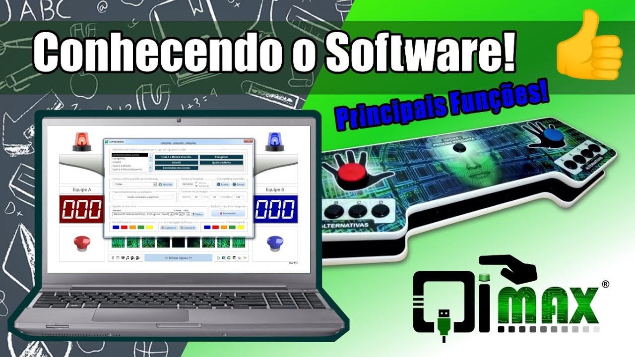 QI Max - Controlador + Licença de uso do software – QIM-02 - Equipes:  Vermelha e Azul
