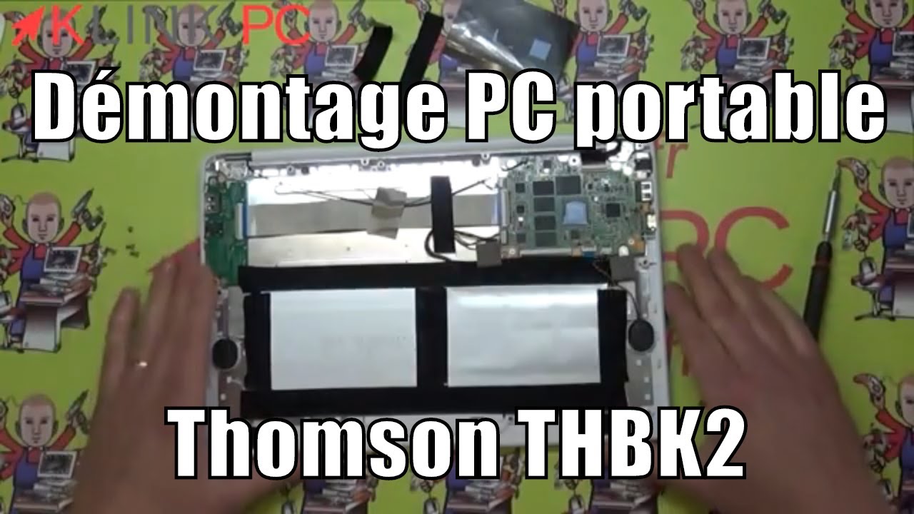 How to disassemble a Thomson THBK2 laptop PC 