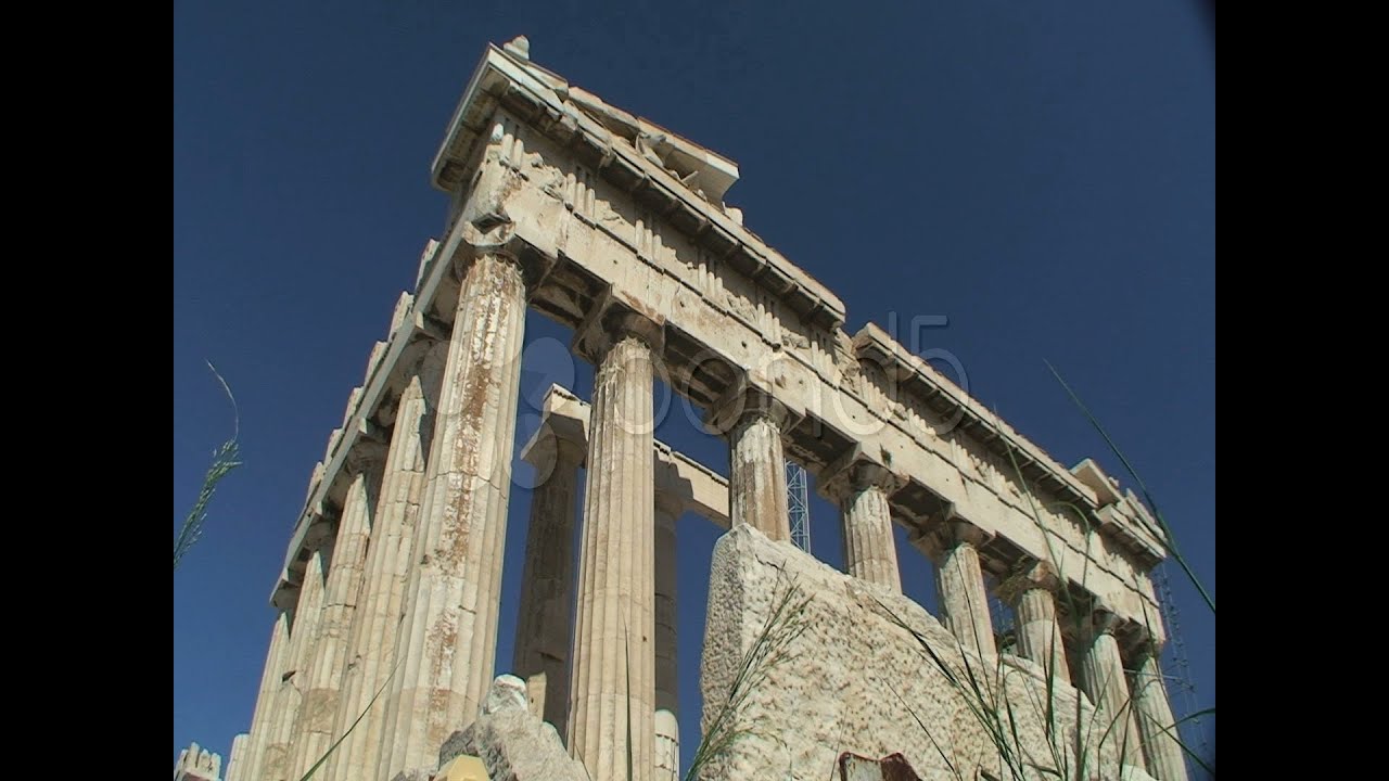 Athens Parthenon. Stock Footage