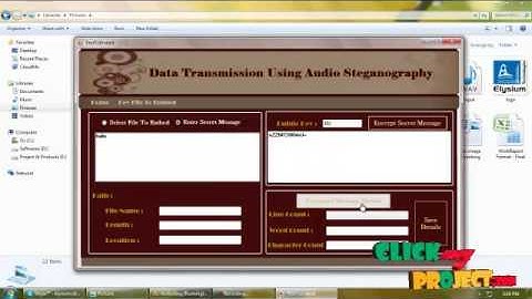 Data Transmission using Audio Steganography | Final Year Projects 2016
