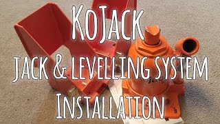KoJack  Jack & Levelling system   Installation onto a caravan