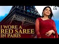 I wore a red hot saree in paris  hoshyarian ki last eid recording