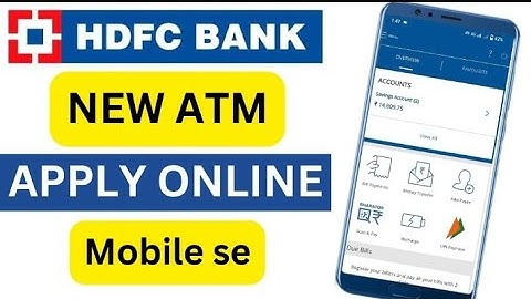 HDFC New Debit Card Apply Online | How To Apply New Debit Card Online HDFC Bank