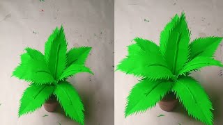 # How to make easy paper palm tree ideas # palm tree craft ideas @HandmadePaperWonders