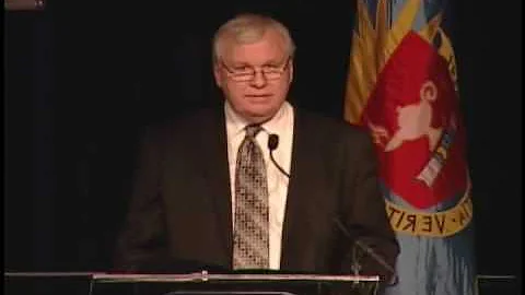 Douglas L. Strong, M.B.A., speaks at the dedicatio...
