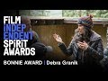 Debra Granik (LEAVE NO TRACE) wins the Bonnie Award | 2019 Spirit Awards