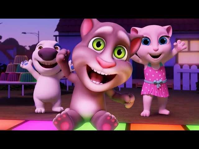 Fiesta megamusical | Cortos de Talking Tom | Dibujos animados | WildBrain Niños class=