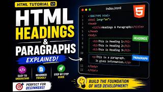 Famous 🏆 HTML Headings & Paragraphs Explained | HTML Tutorial for Beginners Wealth