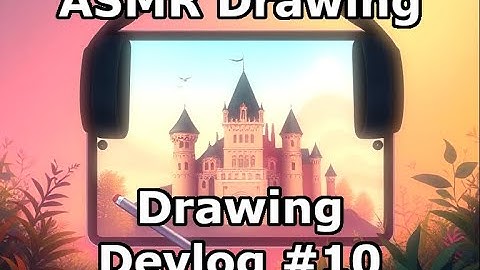 ASMR Game Dev | Reign or Ruin Devlog #11 | Drawing the Game Background (No Talking, Procreate)