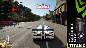 NVIDIA Performance Monitor Test Forza Horizon 4 Extreme settings 4K | TITAN XP | Ryzen 9 3950X OC