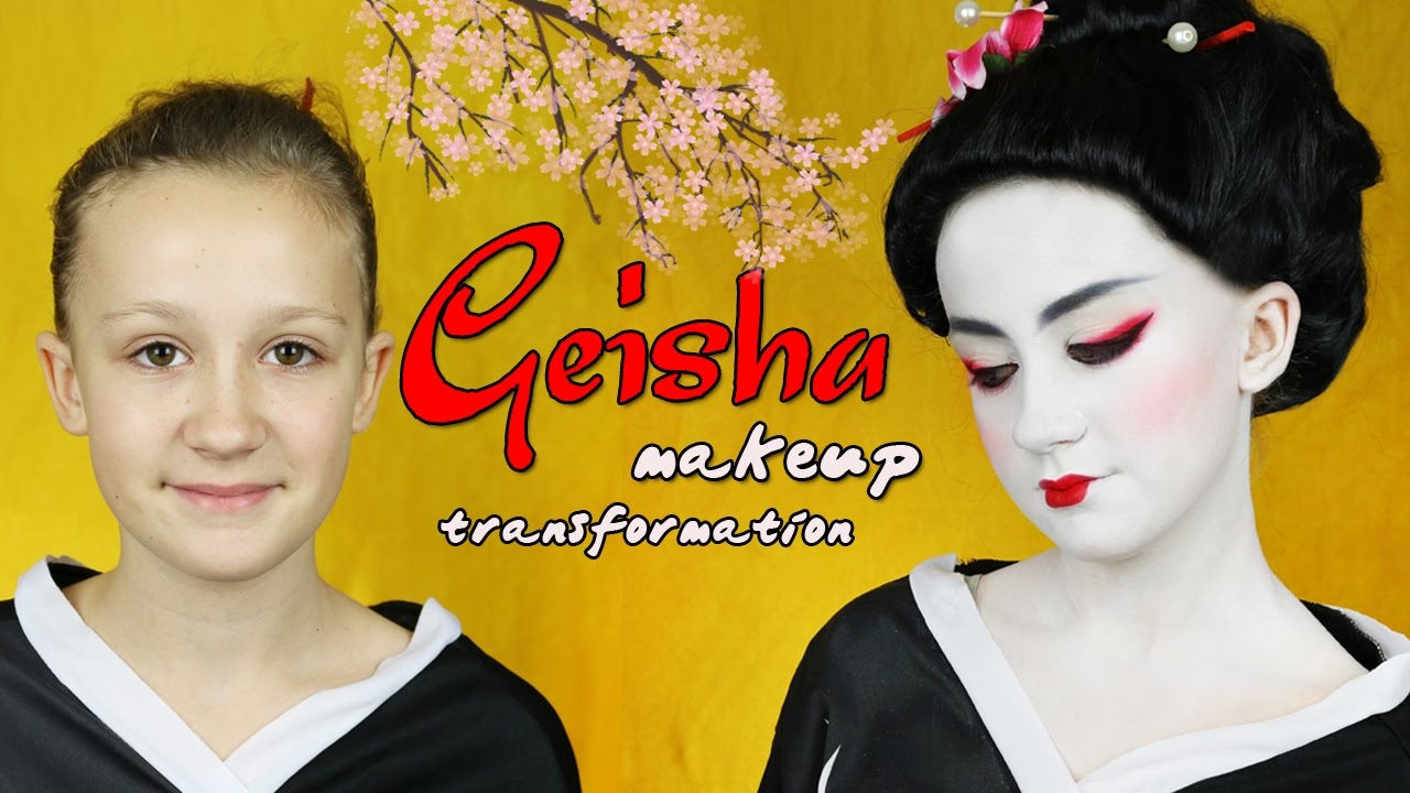 GEISHA MAKEUP Charakteryzacja Dziecica YouTube