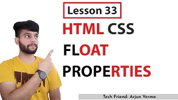 Lesson 33 | How to Use CSS Float Properties In HTML | Float-Right , Float-Left...