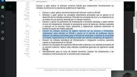 Clase 1-1: Análisis y métodos numéricos: Presentación del curso