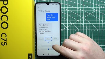 POCO C75 - How to Change Font Size ?