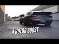 The 4 Rotor RX-7 is a MONSTER at 0 Pounds of Boost.  Belts and Pumps fixed!