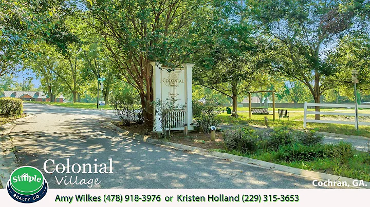 Colonial Village of Cochran, GA with realtors Amy ...