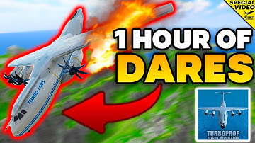 1 Hour Of TFS DARES - Turboprop Flight Simulator | Compilation