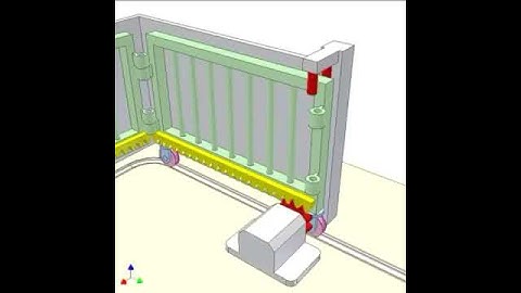 Automation: 3D Model Mechanical/Electrical Gate