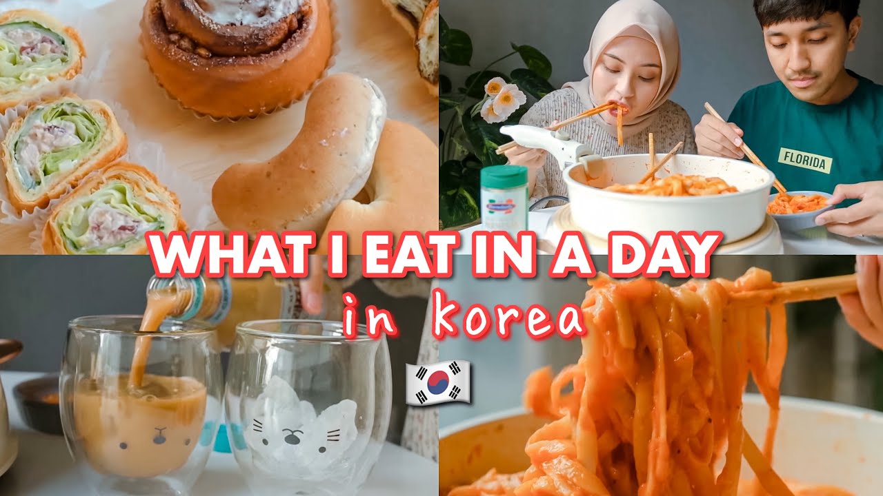 WHAT I EAT IN A DAY 🇰🇷 LIFE IN KOREA: GROCERY SHOPPING, COOKING VLOG 🍝 DAILY VLOG 🇰🇷