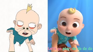 Baby shark/ cocomelon nursery rhymes and kids song / Drawing meme
