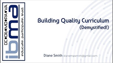 MYP Building Quality Curriculum (Demystified!) Part 1