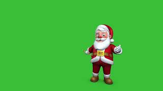 Christmas Santa Claus 3D Animation l Santa Claus Green screen l X'mas l HD