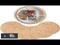 Natural Water Hyacinth Round Placemats Boho Wicker Placemats Chargers for Dinner Plates