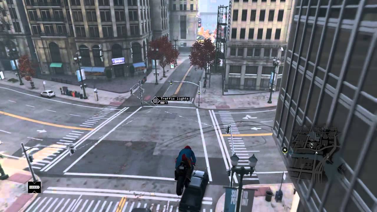 Watch Dogs Motorcycle Front Wheel 1080° Landing, Perfect Dismount