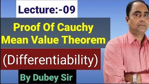 Proof of Cauchy Mean value theorem II #CauchyMeanValueTheorem#csirnetmath #dkmathtutorial #dubeysir