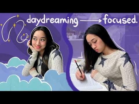 how to STAY FOCUSED while STUDYING and STOP DAYDREAMING🌙🌟