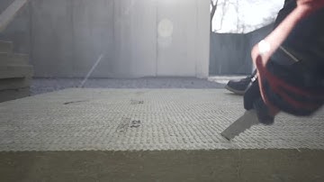 Insulating Subslab with Mineral Wool