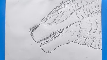 How to Draw Godzilla (Close Up) Godzilla X Kong The New Empire