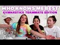 WHO KNOWS ME BEST CHALLENGE | Gymnastics Teammate Edition | Whitney Bjerken