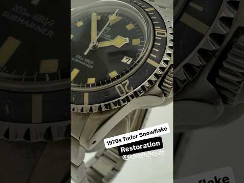 Iconic 1970s Tudor Snowflake Sub Restoration 👉 Crazy Transformation #tudor #restoration #watches