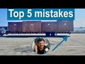 Top 5 new owner operator mistakes    hotshot trucking