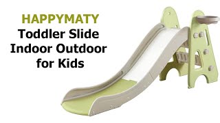 HAPPYMATY Indoor and Outdoor Slide for Kids