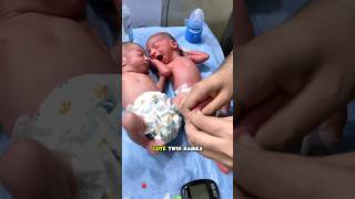 Newborn Twins Blood Test #shorts #viral #newborn #bornbaby #twins #baby #babies #cute #funny