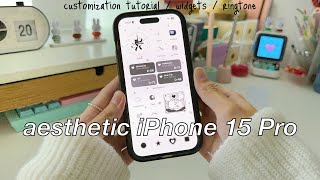 HOW TO MAKE YOUR PHONE AESTHETIC: customize with me, Pinterest girl aesthetic, iPhone 15 Pro 🩶✨ by justfelicia 99,205 views 7 months ago 12 minutes, 34 seconds