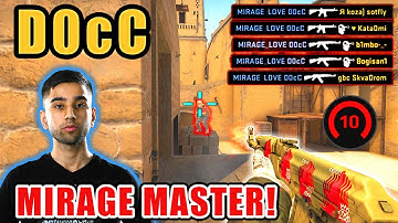 D0cC POV Highlights ~ FACEIT Mirage // ACE, 2 QUADROS & 5 TRIPLES ~ 2.63 HLTV
