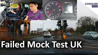 Mock driving test in the UK