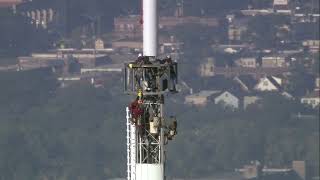 Chopper 7 Captures Installation Of New Antenna Atop Willis Tower