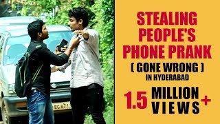 Stealing People's Phone Prank ( GONE WRONG ) in Hyderabad | Pranks In India | FunPataka