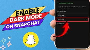 How to Enable DARK MODE on Snapchat - Easy Guide