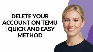 DELETE YOUR ACCOUNT ON TEMU | QUICK AND EASY METHOD - Julia